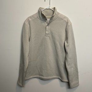 Men's Standard Fit 1/4 Button Up Pullover Sweater